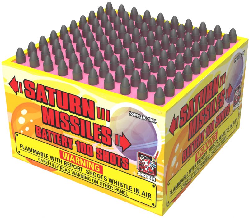 Saturn Missile Battery 100 Shots (Plastic Mould)